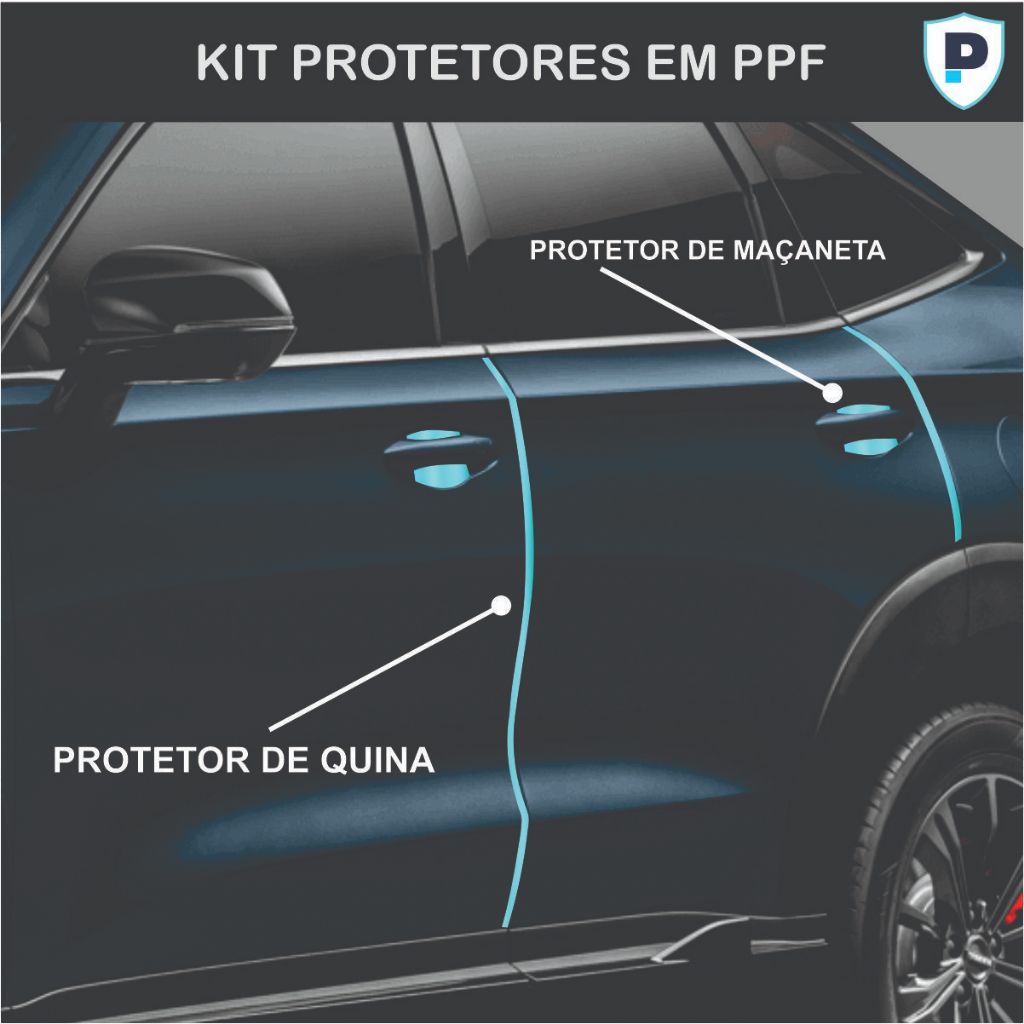 TWRAPS Pellicola Protettiva PPF Per Porte Rivian R1T - Trasparente Autorigenerante 10mil - Kit 4 Porte - 2