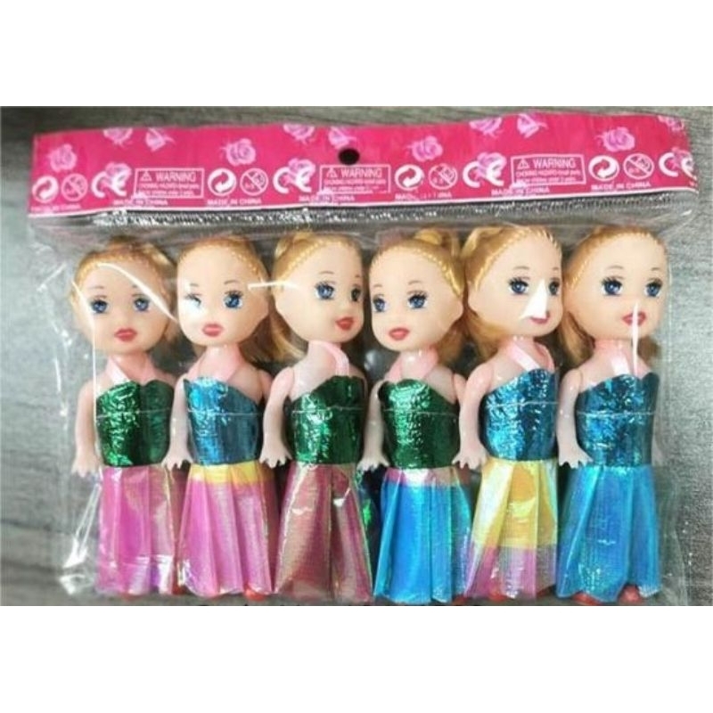 Mini barbie doll hot sale set