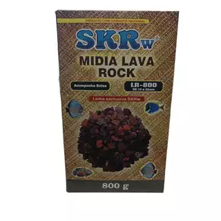 Midia lava rock 10 A 25MM + bolsa 800G