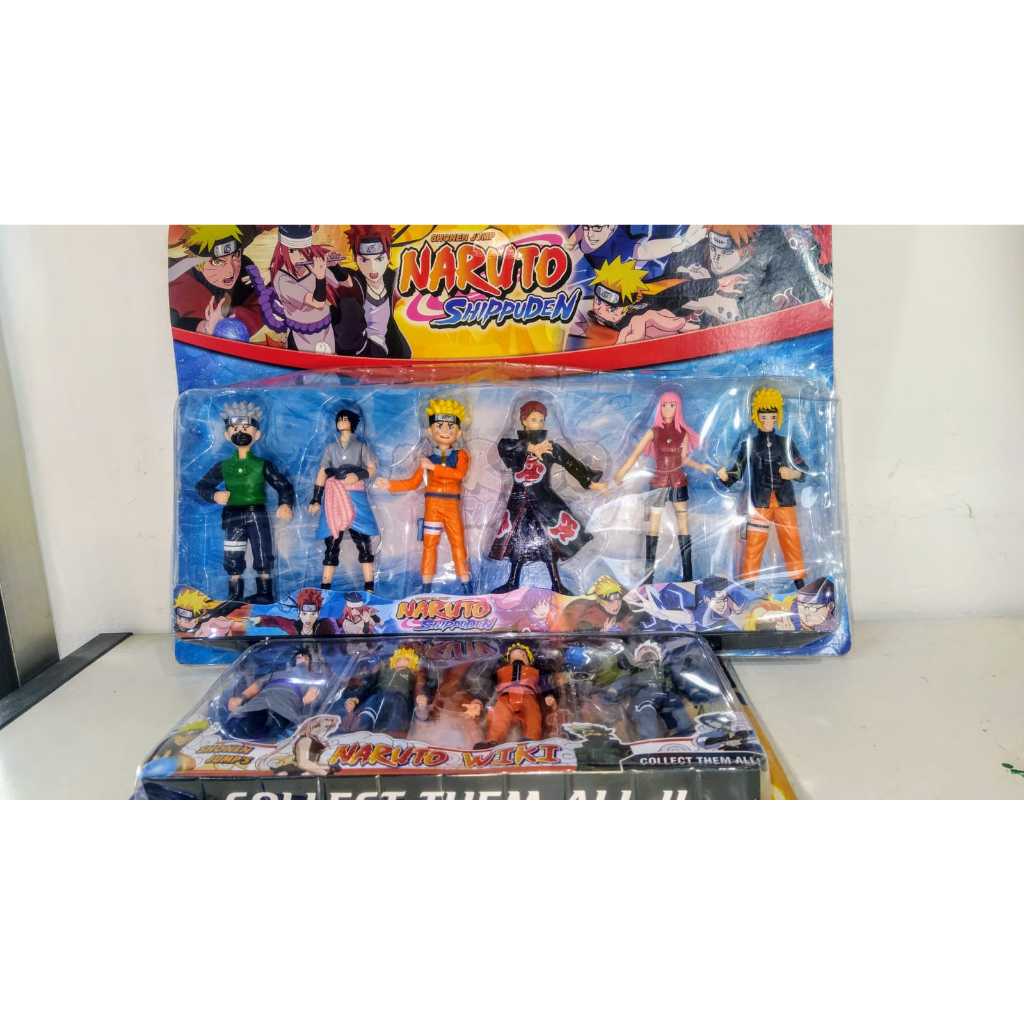 Kit 4 e 6 Bonecos Naruto e 8 Mini Bonecos (escolher)