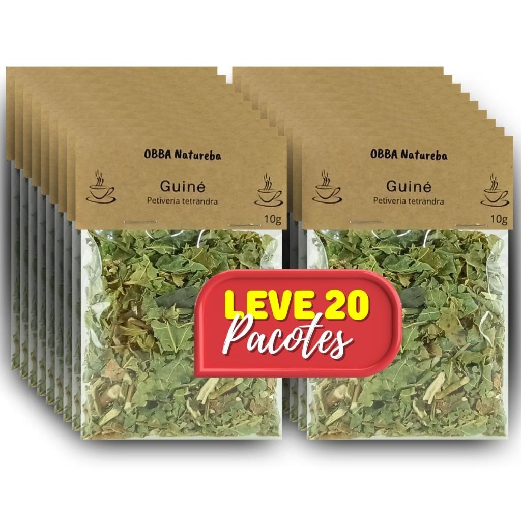 20 Pacotes de Chá de Guiné o Legítimo e Puro (Petiveria Alliacea ...