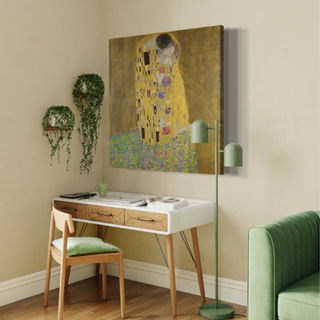Quadro O beijo Gustav Klimt obras de artes em tela acetinada