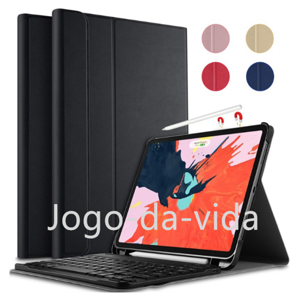 Dasaja Custodia In Pelle Per IPad Air 1, Air 2, IPad 9.7 (2017/2018), Con Elastico Porta Penna E Supporto, Nero