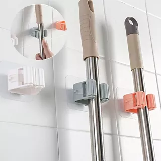 Suporte Organizador De Vassouras E Rodos Mop Não Precisar Furar A Parede Suporte De Vassoura Porta Rodo Vasoura Escova Gancho Tubo Organizador Banheiro Cabide De Armazenamento Em Casa