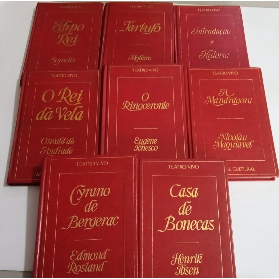 Coleção Teatro Vivo - Editora Abril Cultural - 8 Livros | Shopee Brasil
