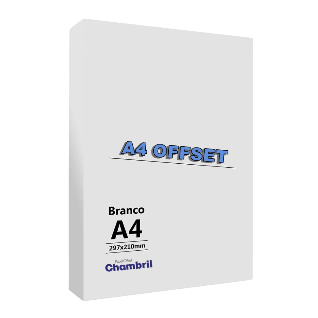 Papel A4 Offset Chambril 240g A4 Branco 100 Folhas Shopee Brasil 7945