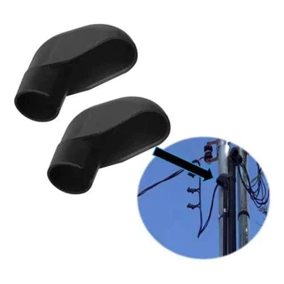 Cabeçote PVC Mufla Preto 3/4 montagem padrão entrada de energia