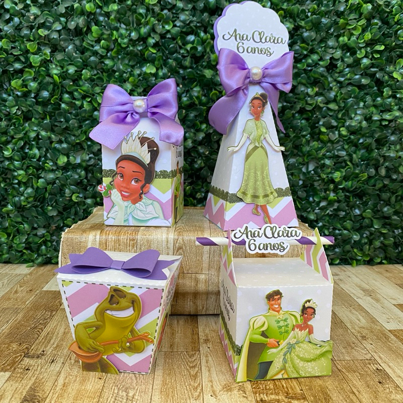 Kit Festa A Princesa e o Sapo - Tiana Personalizados | Lembrancinhas ...