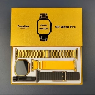 Smartwatch G9 Ultra Pro max Gold. Lançamento Relógio Inteligente dourado de luxo