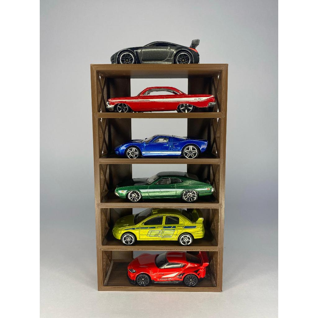 Prateleira para 6 Carrinhos Hot Wheels impressa em 3D