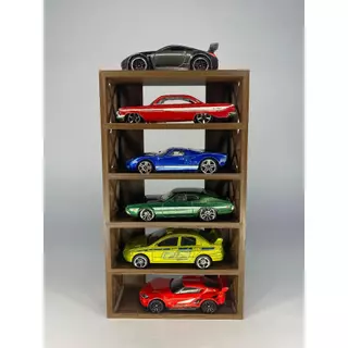 Prateleira para 6 Carrinhos Hot Wheels impressa em 3D