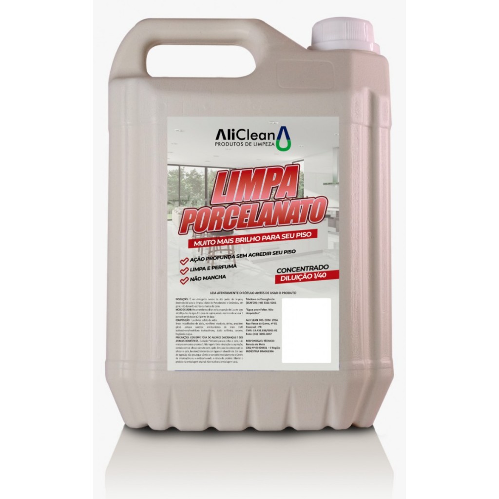 Limpa Porcelanato AliClean Galão de 5 Litros | Shopee Brasil