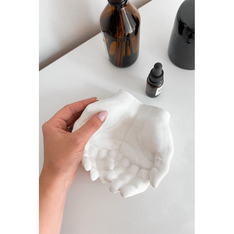 Vaso Enfeite Decorativo MÃO - Aesthetics Minimalista Boho para Sala, Quarto, Cozinha, Banheiro Casa