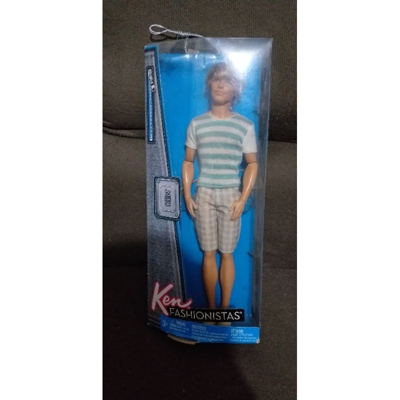 Boneco Barbie Ken Fashionista Camisa Listrada Raro