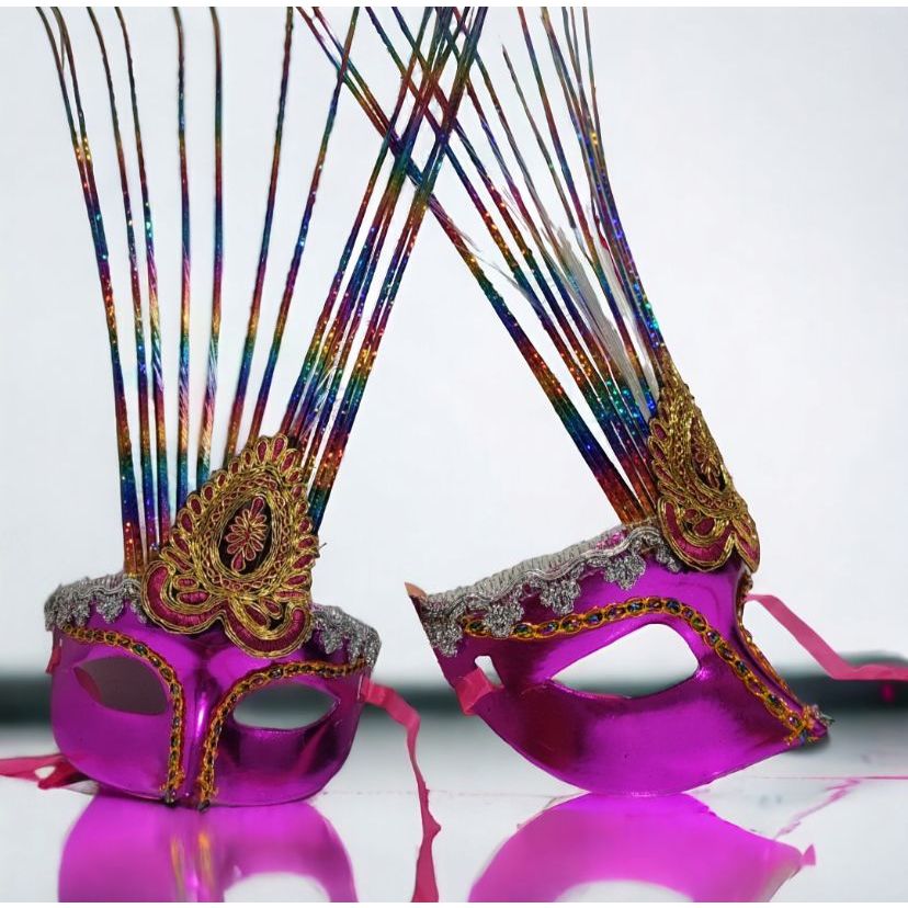 Mascara de LED Carnaval Baile Feminina Modelo Luxo | Shopee Brasil