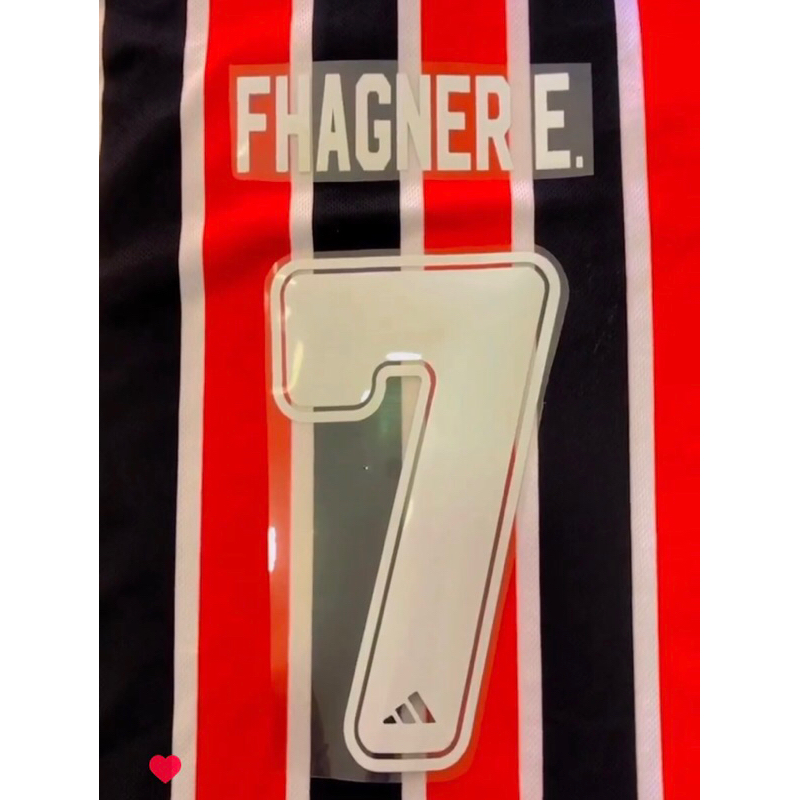 Nome e Numero Termocolante para aplicar em camisa