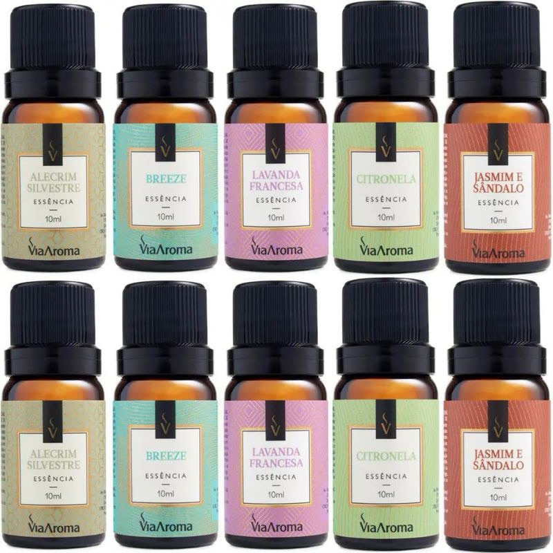 Essência para aromatizador difusor e ambientes Via Aroma - 10ml PROMOÇÃO