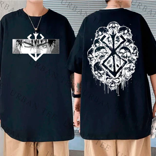 Camiseta Basica Algodao Guts Falcao negro Eyes Simbolo Sacrifio Skull Anime Unissex