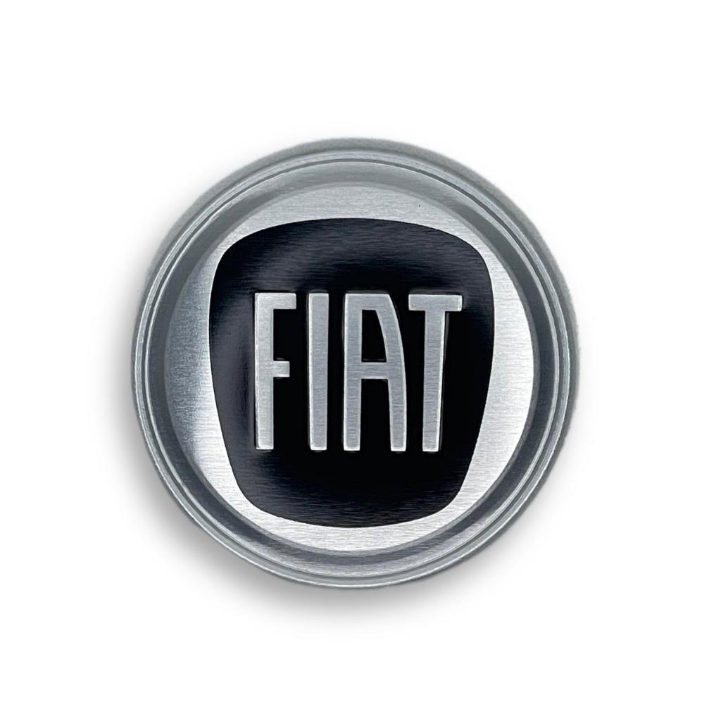 EMBLEMA EM ALUMINIO PARA VOLANTES FIAT 5,5 CM AZUL VERMELHO PRETO