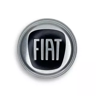 EMBLEMA EM ALUMINIO PARA VOLANTES FIAT 5,5 CM AZUL VERMELHO PRETO