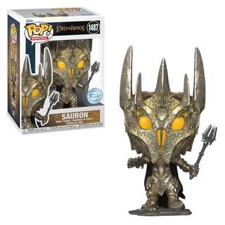 FUNKO POP MOVIES THE LORD OF THE RINGS EXCLUSIVE - SAURON 1487 (GLOWS IN THE DARK) NOVO ORIGINAL