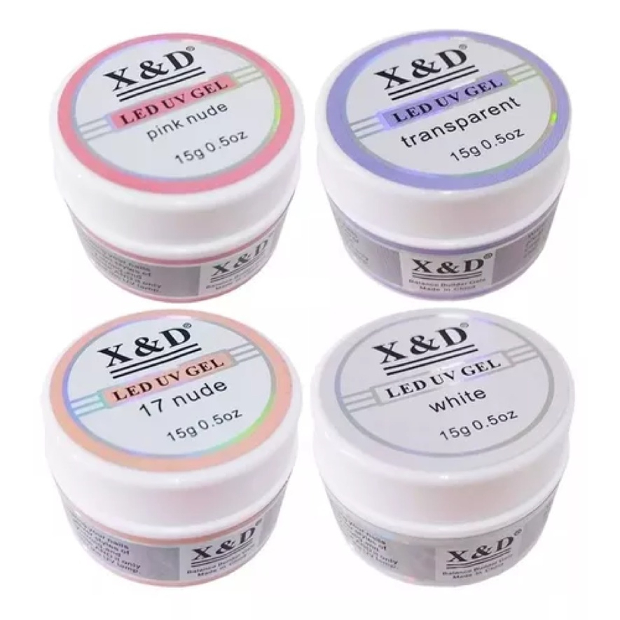 Gel X&d 15g Led Uv Gel para Unhas Xd Profissional Acrigel Alongamento ...