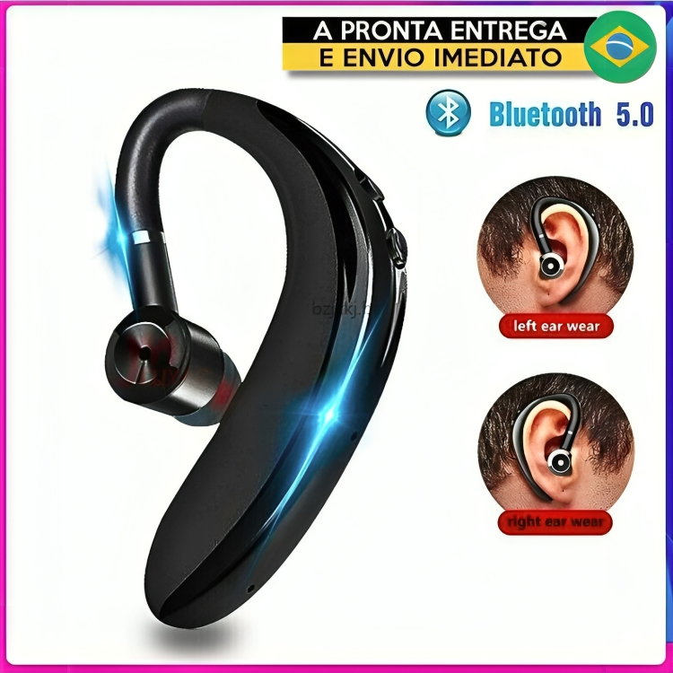 S109 Fone De Ouvido Esportivo Sem Fio Bluetooth 5.0 Com Cancelamento De Ruído/Microfone