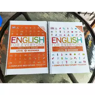 ENGLISH FOR EVERYONE LEVEL 2 BEGINNER COURSE BOOK + PRACTICE BOOK