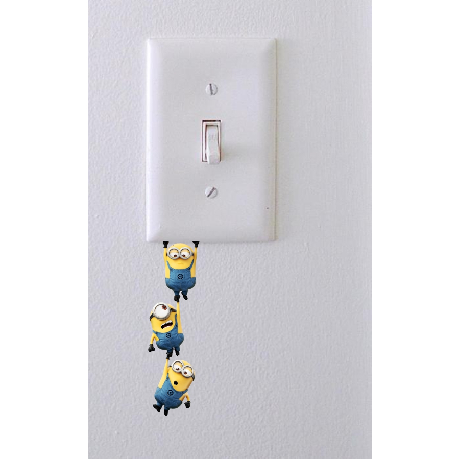 Adesivo Tomada Interruptor Minions