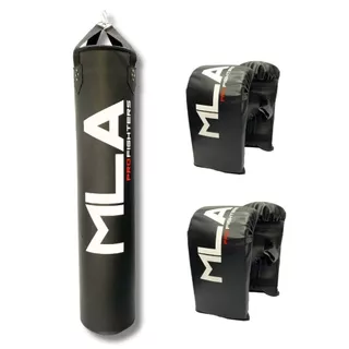 Saco De Pancada 160 cm + 2 Pares Luva Bate Saco Boxe Muay Thai - MLA Pro