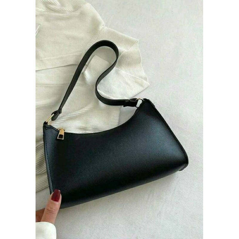 Bolsa Baguete Feminina Tiracolo Transversal de Ombro Pequena Estilosa Barata