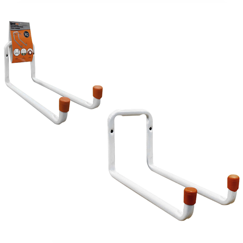 Kit 2 ganchos de parede multilos para bikes ,mangueiras,escadas em geral