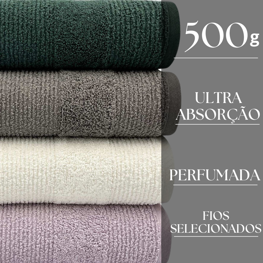 Toalha De Banho Millenium 500g 100% Algodão 75cm x 1,50m - Lançamento - Design Único no Mercado