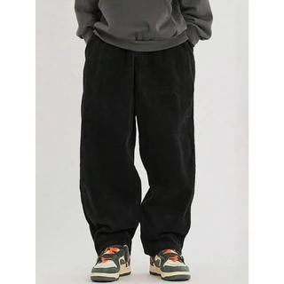 Calça Masculina de Sarja Bag Perna Reta Larga Balão