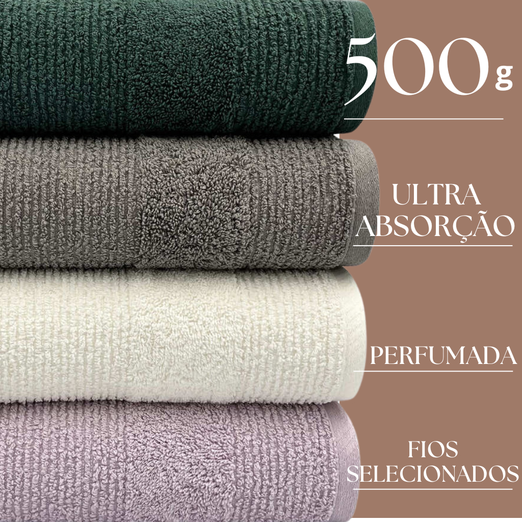 Toalha De Banho Millenium 500g 100% Algodão 75cm x 1,50m - Lançamento