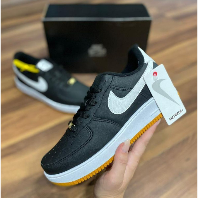 Tênis LV8 Air Force Nike Branco Preto Oferta - Escorrega o Preço