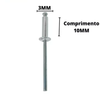 Kit 1000 Rebites Repuxo Pop 310 (3,2mmx10mm) Alumínio