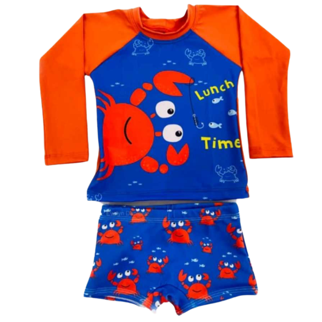 Conjunto UV Infantil Menino Camisa + Sunga Proteção Solar Roupa de ...