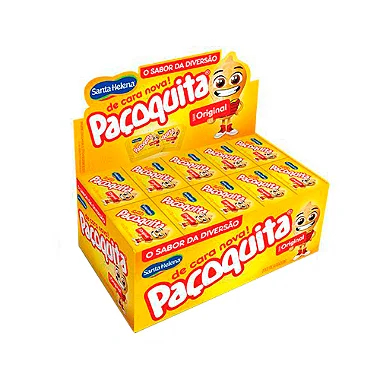 Pacoquita Quadrada 24Un x 18g Display Santa Helena (paçoca)