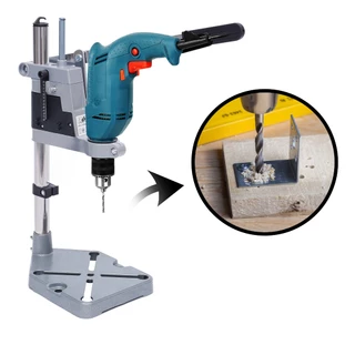 Suporte para Furadeira 1/2 e 3/8 com Morsa Ajustável - Furos em Angulo Reto 90 Graus - Altura de 400mm