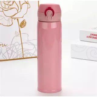 Garrafa Térmica 450 ML C/ Trava Revestida de Aço Inox 304 Com Vedação
