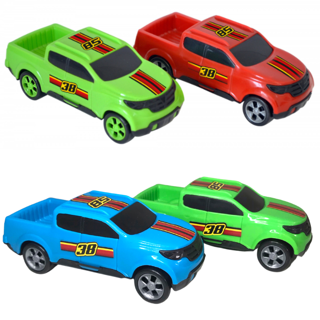 Kit 4 Carrinhos de Brinquedo Menino Infantil Cor Aleatoria | Shopee Brasil