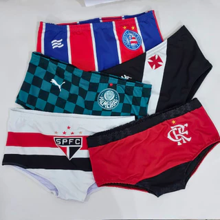 SUNGA FORRADA Masculina Personalizada Times Brasileirão Verão Com regulagem Roupa de Banho
