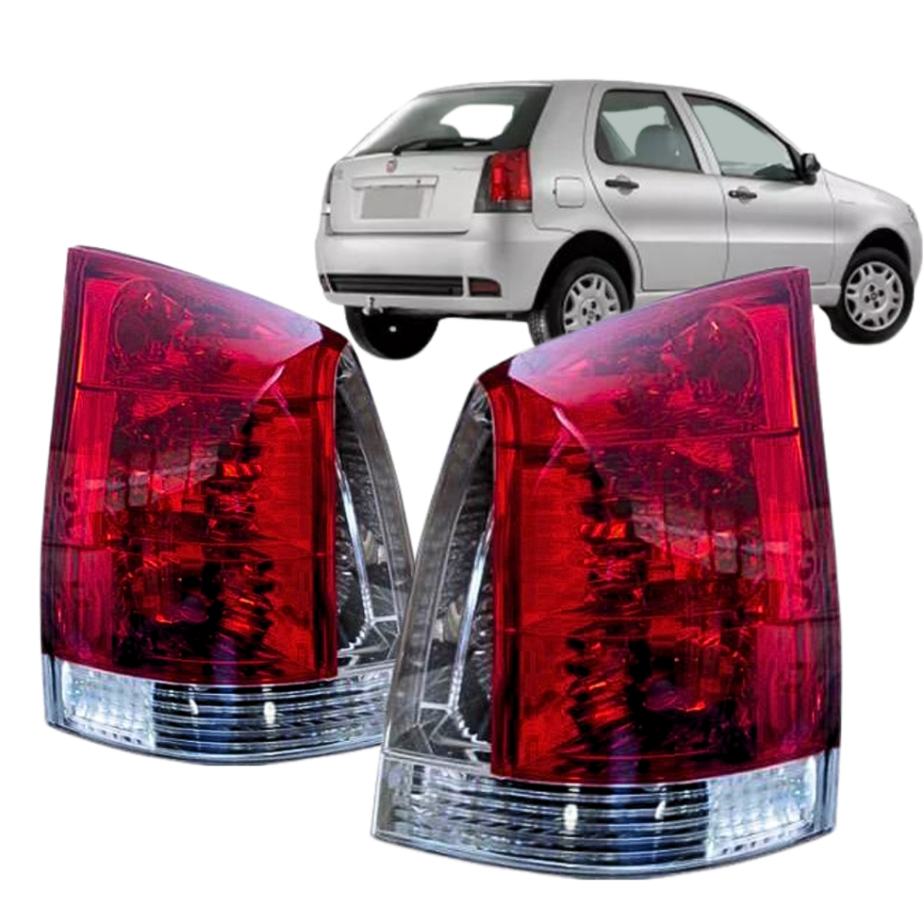 Par Lanterna Traseira Palio Economy G3 2004 2005 2006 2007 2008 2009 2010 2011 2012 2013 2014 2015 2016 Fume