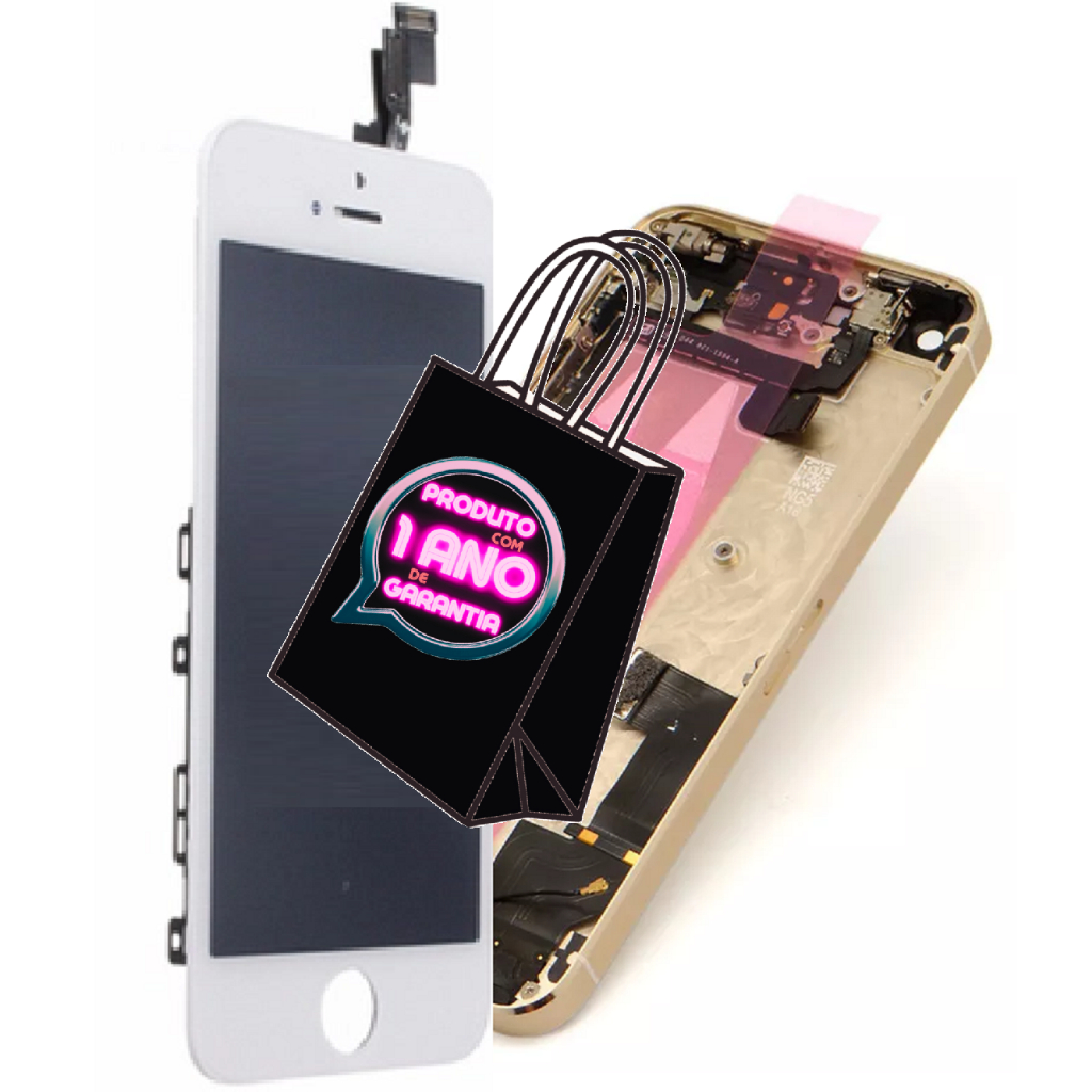 iPhone5S 10台セット Kit Tela Display Frontal + Carcaça Completa Compatível iPhone 5s