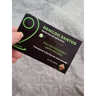 100 Cartões de Visita 230g Frente Brilho
