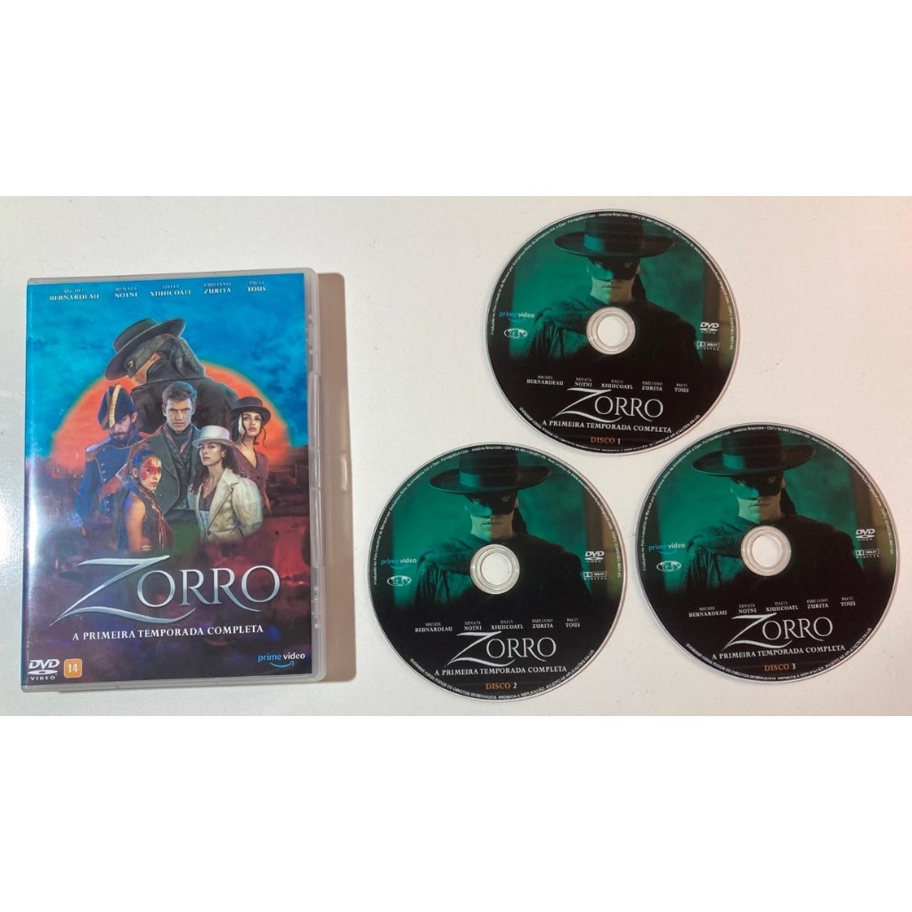 DVD - Zorro 1ª Temporada Completa - Dublado e Legendado | Shopee Brasil