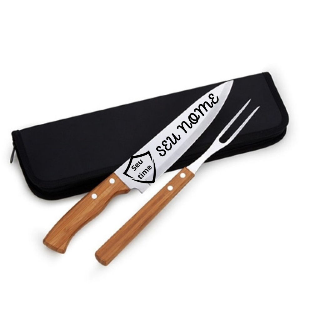 Kit Churrasco Personalizado Nome Time Logo Empresa
