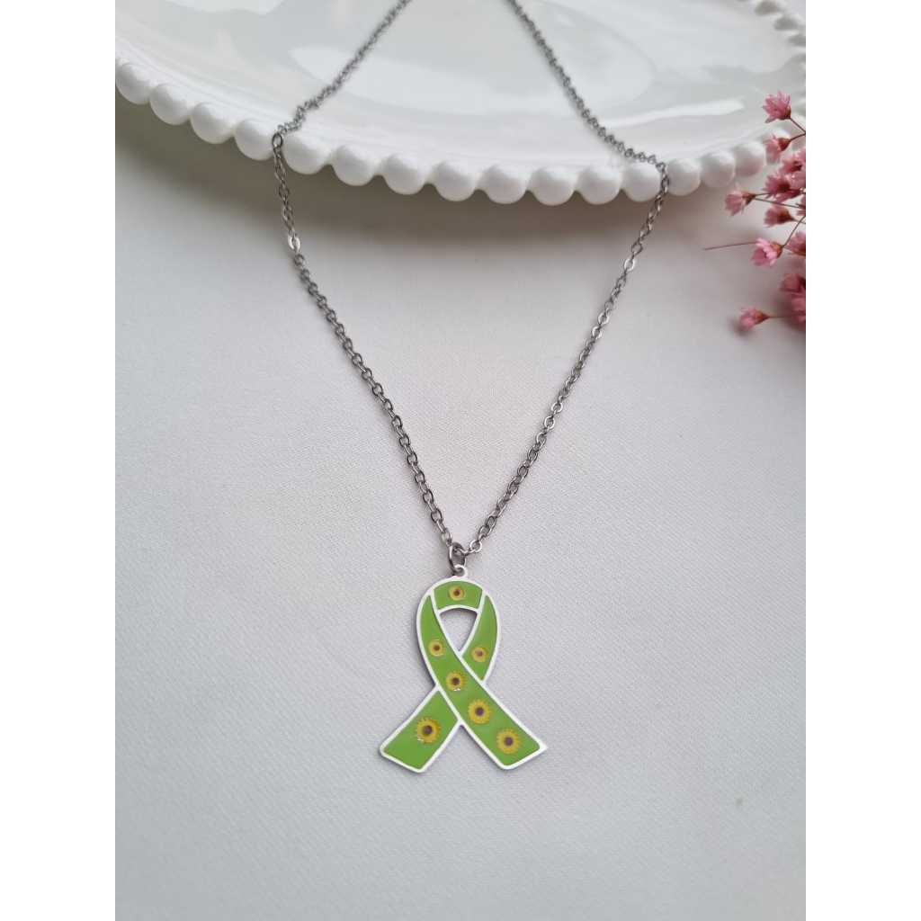Cordão Colar Girassol em Aço Inox Antialérgico Pingente Lacinho ...