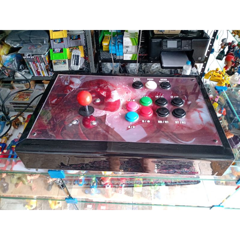 lindo controle Arcade funciona em PC PS3 PS4 padrão USB | Shopee Brasil